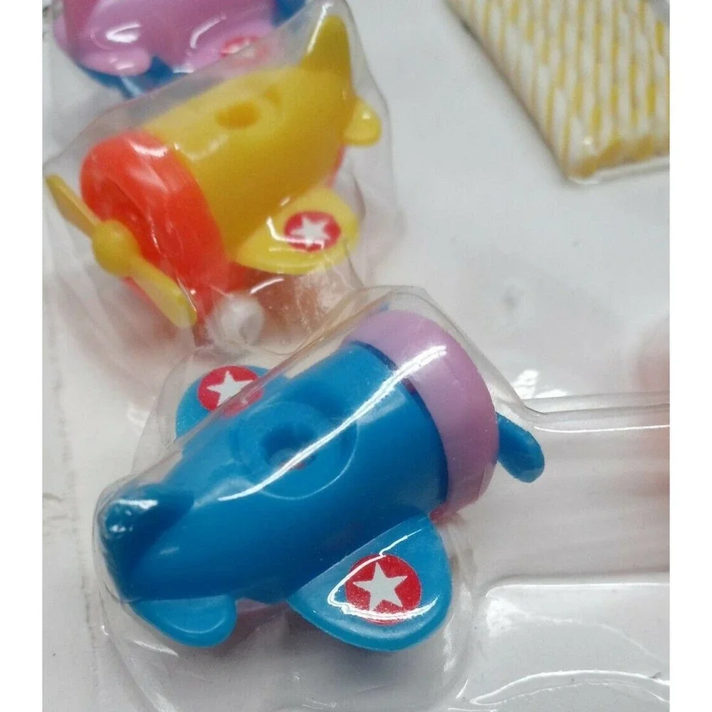 RARE Vintage Airplane Cake Top Set 1991 Wilton Child Birthday Decorate Cake